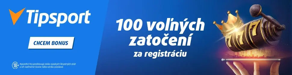 Tipsport vstupný bonus 100 free spinov