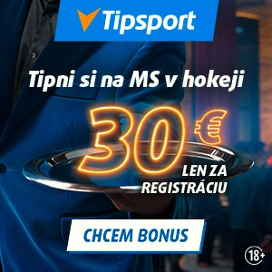Tipsport MS v hokeji 2025 vstupný bonus 30€