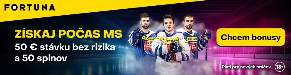 Vstupný bonus Fortuna počas MS v hokeji 2025