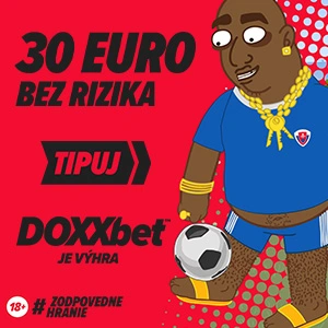 DOXXbet futbal ME a 30 eur bez rizika